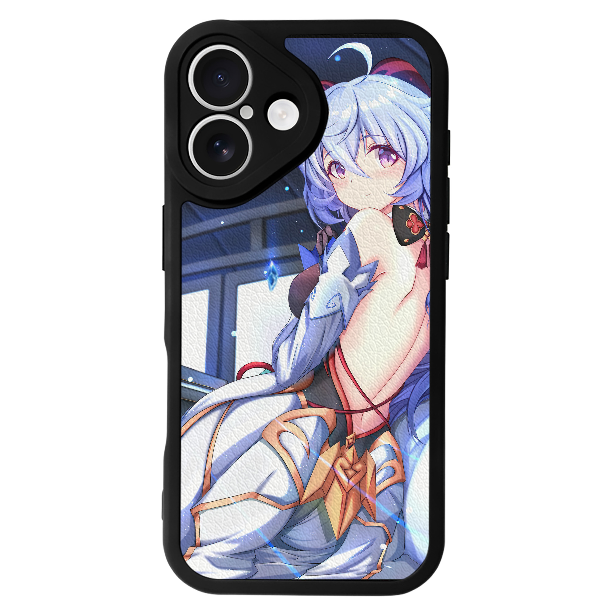 げんし神 genshin 【iPhone 16シリーズ対応】シリコンスマホケース（レザー調） 材質：シリコン